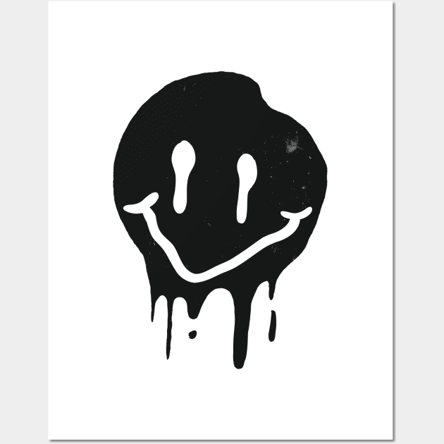 Black Smiley Wall Art by A&P